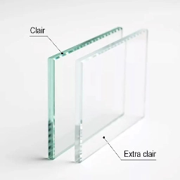 verre trempé clair extra clair