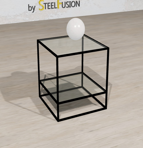 Cube Table Basse sur-mesure Acier laminé 40x40xh40