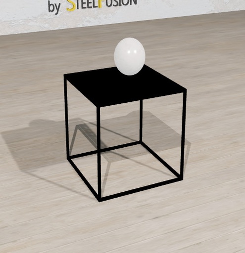 [cube table basse sur-mesure acier étiré 40x40xh35-2025-01-18--11-26-47] Cube Table Basse sur-mesure Acier étiré 40x40xh35